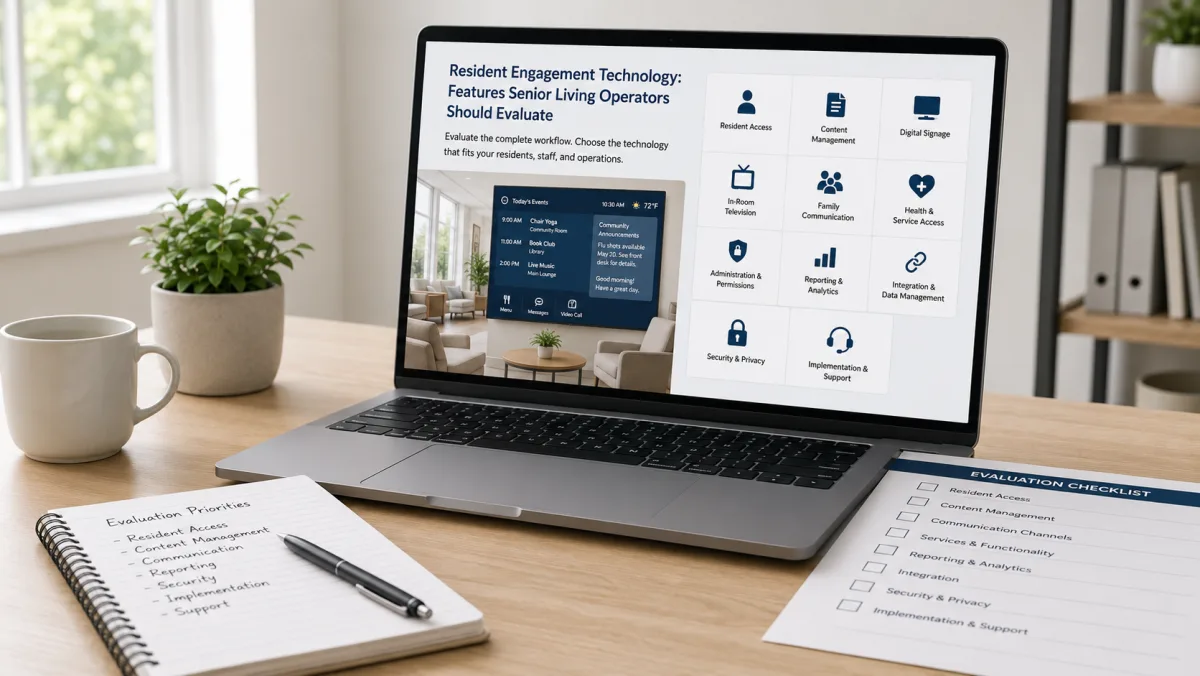 Resident Engagement Technology: Features Senior Living Operators Should Evaluate